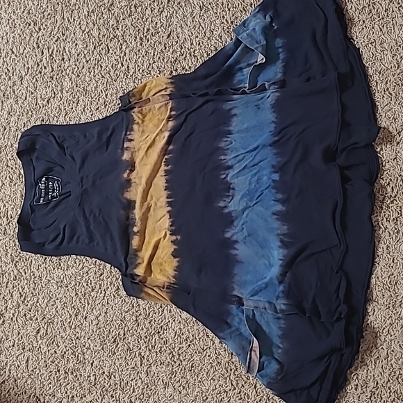 Free People Dresses & Skirts - We The Free People Tie Dye Oversized Tunic Swim Cover Up Mini Dress Boho Hippie